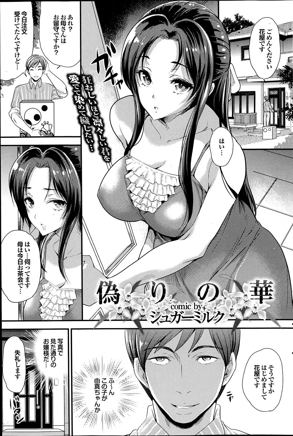 【エロ漫画】実はレイプ系の過激なエロ本でオナニーしているドMな巨乳お嬢様に中出しレイプして処女を奪う鬼畜男！